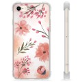 iPhone 7/8/SE (2020) Hybride Case - Roze Bloemen