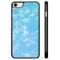 iPhone 7/8/SE (2020) Beschermende Cover - Blauw Marmer