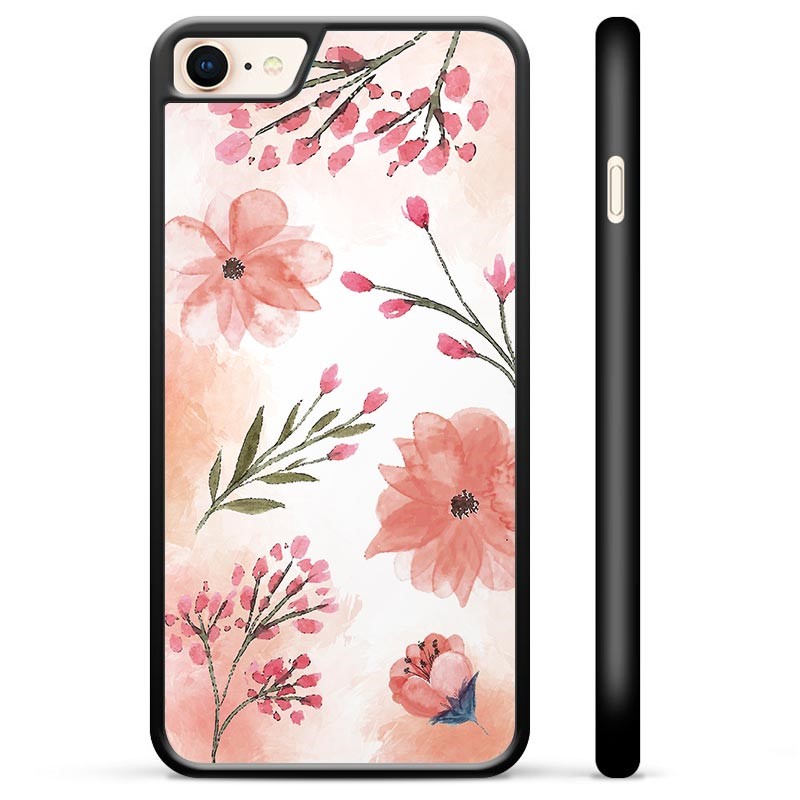 iPhone 7/8/SE (2020)/SE (2022) Beschermhoes - Roze Bloemen