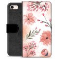 iPhone 7/8/SE (2020)/SE (2022) Premium Wallet Case - Roze Bloemen