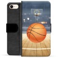 iPhone 7/8/SE (2020) Premium Portemonnee Hoesje - Basketbal
