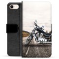 iPhone 7/8/SE (2020) Premium Portemonnee Hoesje - Motorfiets