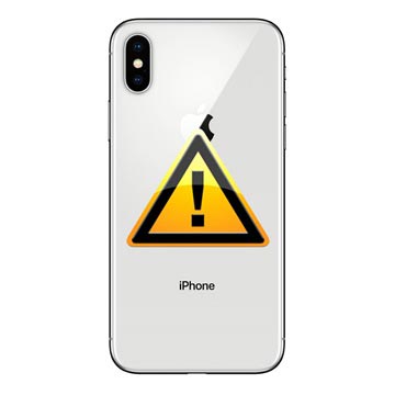 iPhone X Batterij Cover Reparatie - incl. lijst - Zilver