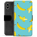iPhone X / iPhone XS Premium Portemonnee Hoesje - Bananen