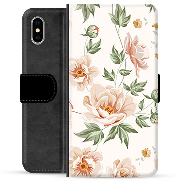 iPhone X / iPhone XS Premium Wallet Case - Bloemen
