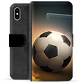 iPhone X / iPhone XS Premium Wallet Case - Voetbal
