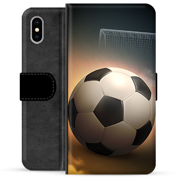 iPhone X / iPhone XS Premium Wallet Case - Voetbal
