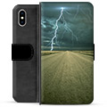 iPhone X / iPhone XS Premium Wallet Case - Storm