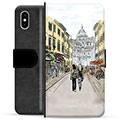 iPhone X / iPhone XS Premium Portemonnee Hoesje - Italië Straat