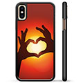 iPhone X / iPhone XS Beschermende Cover - Hart Silhouet