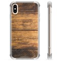 iPhone X / iPhone XS Hybride Case - Hout