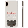 iPhone X / iPhone XS TPU-hoesje - Angry Cat