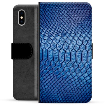 iPhone X / iPhone XS Premium Wallet Case - Leder