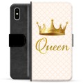 iPhone X / iPhone XS Premium Portemonnee Hoesje - Koningin