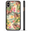 iPhone X / iPhone XS Beschermende Cover - Roze Bloemen