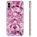 iPhone X / iPhone XS TPU Case - Roze Kristal