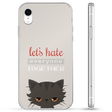 iPhone XR hybride hoesje - Angry Cat