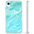 iPhone XR Hybrid Case - Blauw Marmer