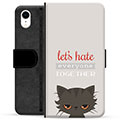 iPhone XR Premium Wallet Case - Angry Cat