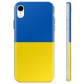 iPhone XR TPU-hoesje Oekraïense vlag - geel en lichtblauw
