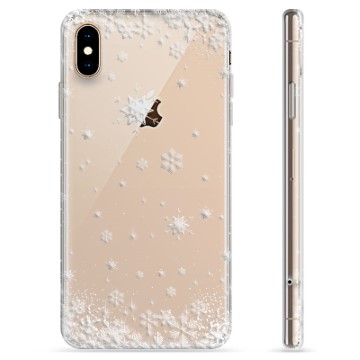 iPhone X / iPhone XS TPU-hoesje - Sneeuwvlokken