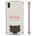 iPhone X / iPhone XS hybride hoesje - Angry Cat