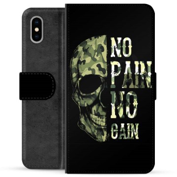 iPhone X / iPhone XS Premium Wallet Case - Geen pijn, geen winst
