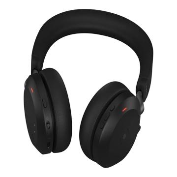 Jabra Evolve2 75 Draadloze Kabel Headset - Zwart