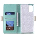 Samsung Galaxy S20 Wallet Case met Kantpatroon - Groen