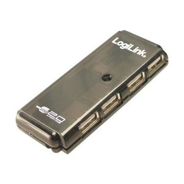 LogiLink UH0001A 4-poorts USB 2.0-hub - Zwart