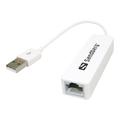 Sandberg USB 2.0 naar Netwerk Converter - 100Mbps - Wit