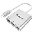 Sandberg USB-C HDMI USB-dockingstation - Wit
