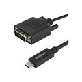 StarTech.com 3.3 ft / 1 m USB-C to DVI Cable - USB Type-C Video Adapter Cable - 1920 x 1200 - Black (CDP2DVIMM1MB) USB / DVI kabel 1m