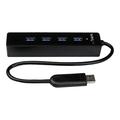 StarTech.com 4-poorts SuperSpeed USB 3.0-hub met Ingebouwde Kabel - 5 Gbps