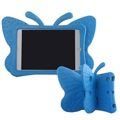 iPad Mini 2, iPad Mini 3 3D Shockproof Kids Cover - Vlinder - Blauw