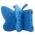 iPad Mini 2, iPad Mini 3 3D Schokbestendig Kinder Hoesje - Vlinder - Blauw