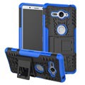 Antislip Sony Xperia XZ2 Compact Hybrid Case - Blauw / Zwart