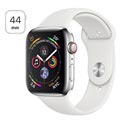 Apple Watch Series 4 LTE MTX02FD/A - Roestvrij staal, Sportband, 44 mm, 16 GB