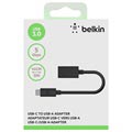 Belkin 3.0 USB-C / USB-A Kabel Adapter - 14cm - Zwart