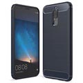 Huawei Mate 10 Lite Geborsteld TPU Case - Koolstofvezel - Donkerblauw