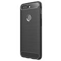 OnePlus 5T Brushed TPU Case - Carbon Fiber - Zwart