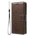 Sony Xperia X Compact Butterfly Wallet Hoesje - Bruin