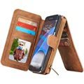 Samsung Galaxy S7 Edge Caseme Multifunctionele Wallet Case - Bruin
