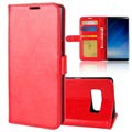 Samsung Galaxy Note8 Klassiek Wallet Case - Rood