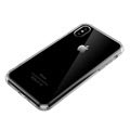 iPhone X / iPhone XS Antislip Crystal TPU Hoesje - Doorzichtig