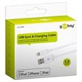 Goobay Charge&Sync Lightning Kabel - 3m - Wit