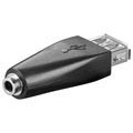 Goobay USB 2.0 / 3,5 mm oplaadadapter