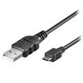 Goobay USB 2.0 / MicroUSB-kabel - zwart