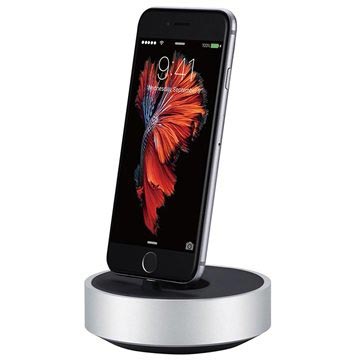 Just Mobile HoverDock iPhone-oplaadstandaard - Zwart / Zilver