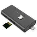 Ksix iMemory-uitbreiding Lightning / USB microSD-kaartlezer - iPhone, iPod, iPad